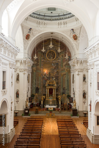 Toledo / Spain. 04/24/2016.Interior of the Church of San Ildefonso, Toledo