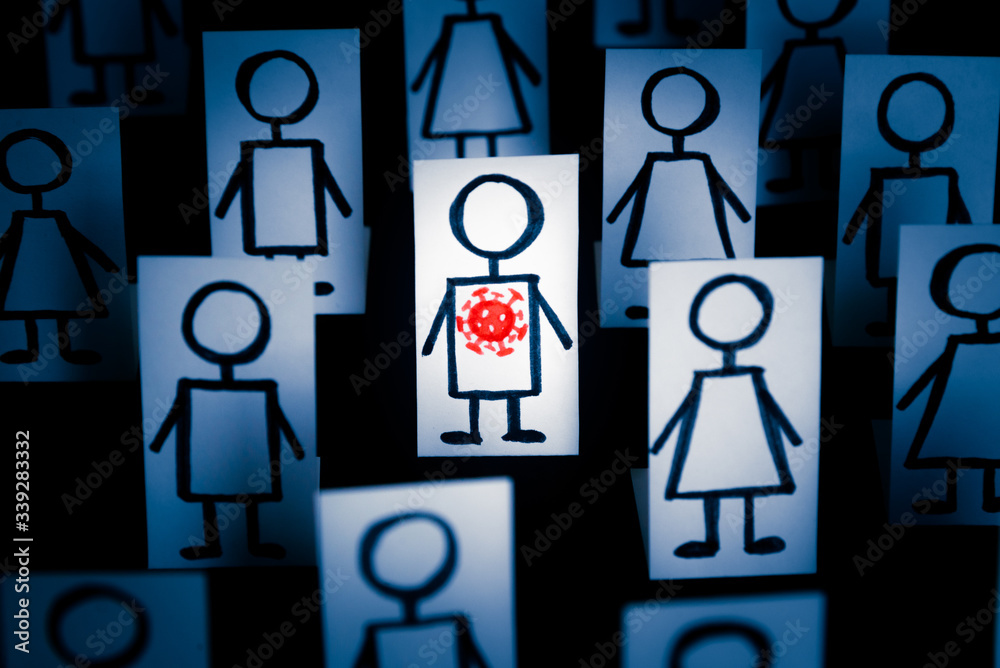 Social distancing, keep distance in public places to protect COVID19 coronavirus outbreak spreading concept,miniature people keep distance away in public with distant measure Social distancing, keep distance in public places to protect COVID19 coronavirus outbreak spreading concept,miniature people keep distance away in public with distant measure