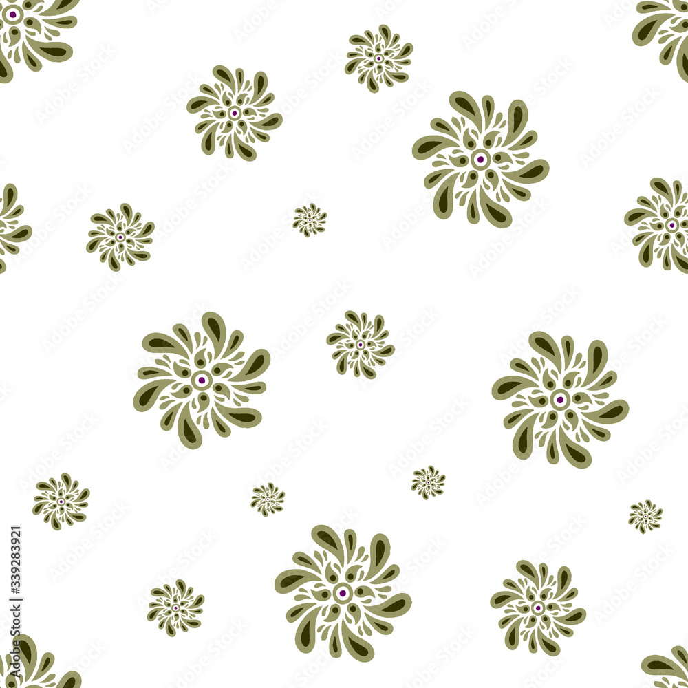 Abstract Seamless flower pattern with colorful background Abstract Seamless flower pattern with colorful background