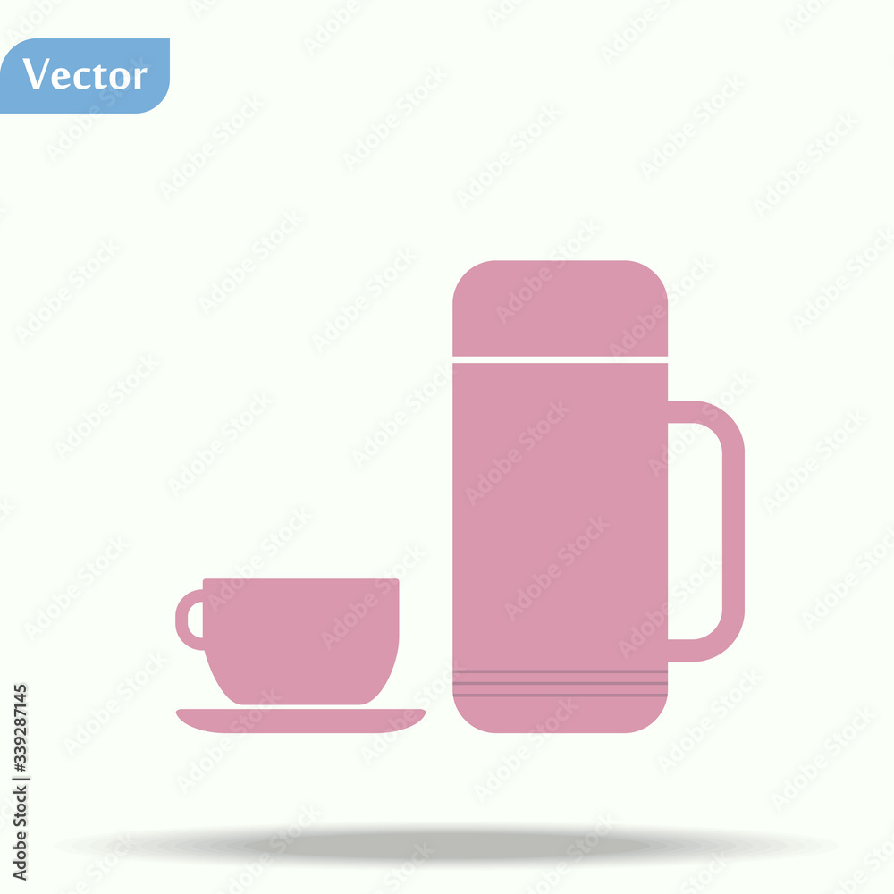 Pink thermo icon vector. thermo sign on white background. thermo icon for web and app eps10 Pink thermo icon vector. thermo sign on white background. thermo icon for web and app eps10