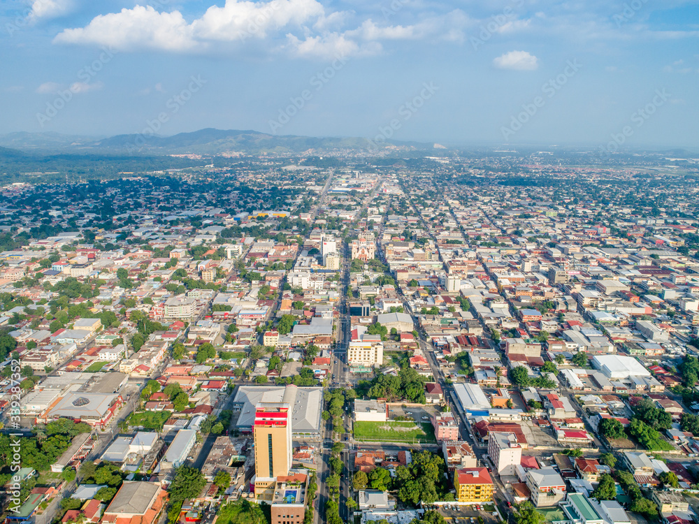 Ciudad de San Pedro Sula en Honduras
