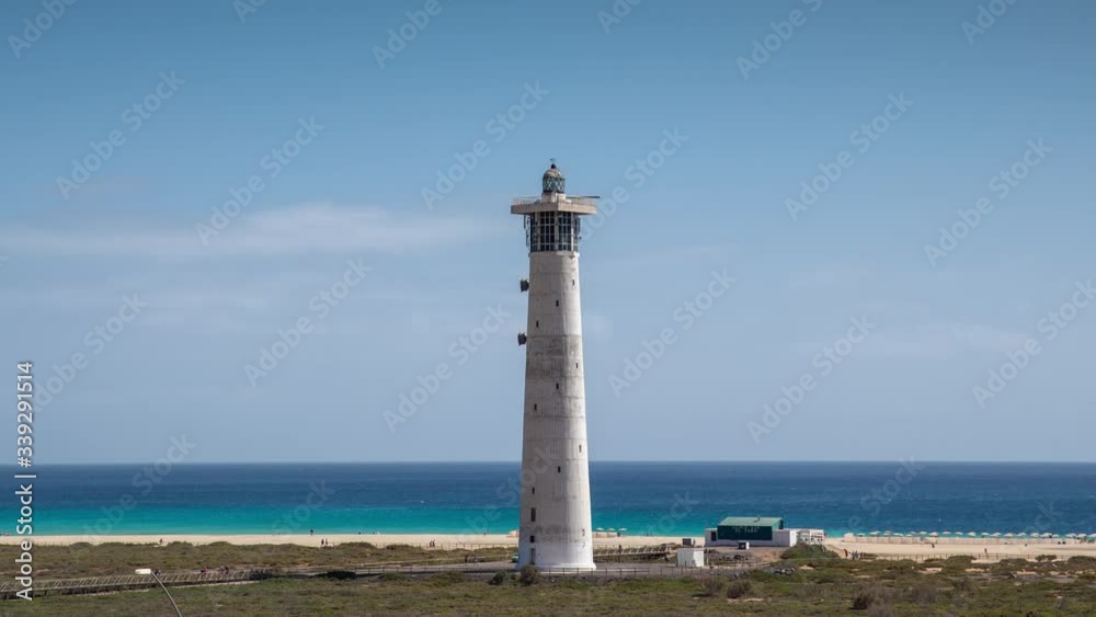 timelapse of lighthouse in morro jable, fuerteventura timelapse of lighthouse in morro jable, fuerteventura
