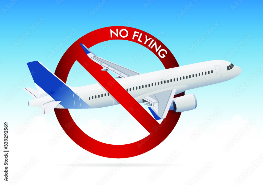 No flying design vector illustration No flying design vector illustration