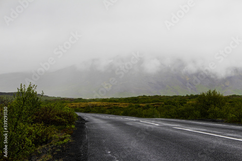 road in fog (Iceland)