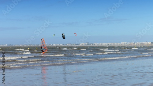 Beach of La Baule Escoublac in France.