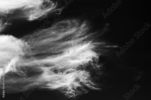 Black and white cloudscape