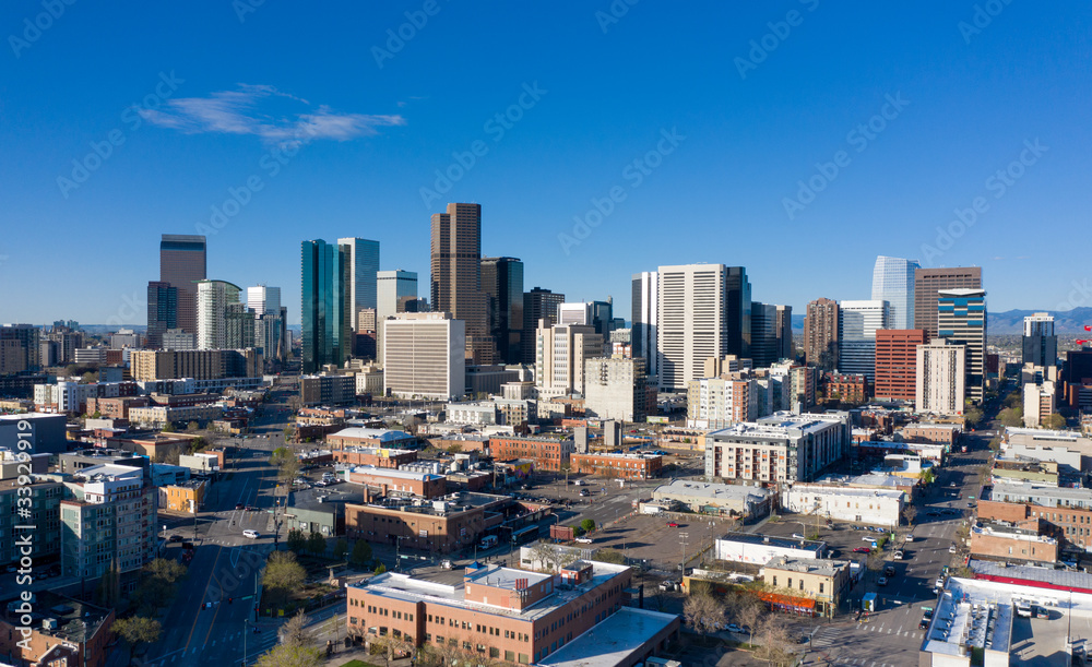 Aerial view of Denver, Colorado