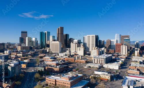 Aerial view of Denver  Colorado