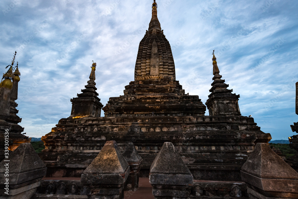 Temples of Bagan, Myanmar, in the early morning light Temples of Bagan, Myanmar, in the early morning light
