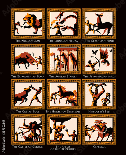 greek mythology hercules heracles 12 labours