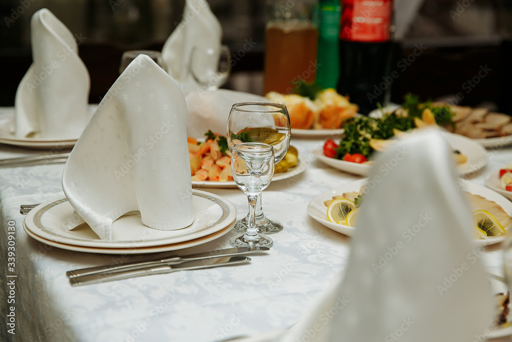 Fototapeta premium Festive table. Serving Celebration. Laid table