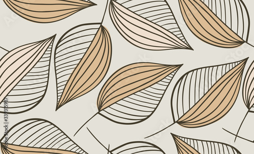 Seamless floral pattern.  Vector hand draw floral background