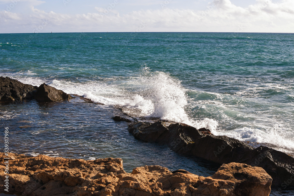 Hawaii Oahu ocean before a storm