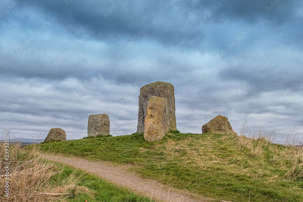 Cairnstone Mound and Standing Stones Irvine North Ayrshire Scotland