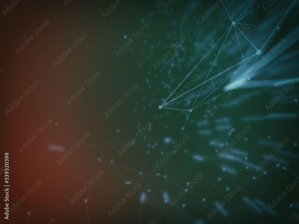 Fototapeta premium Abstract geometry surfaces, lines and points background, Used as digital wallpaper and technology background. 