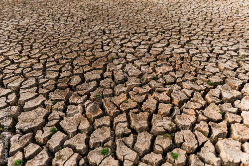 dry cracked ground. Global Warming concept.