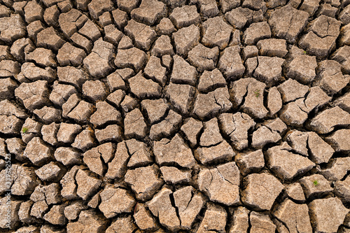 dry cracked earth texture. Global Warming concept.