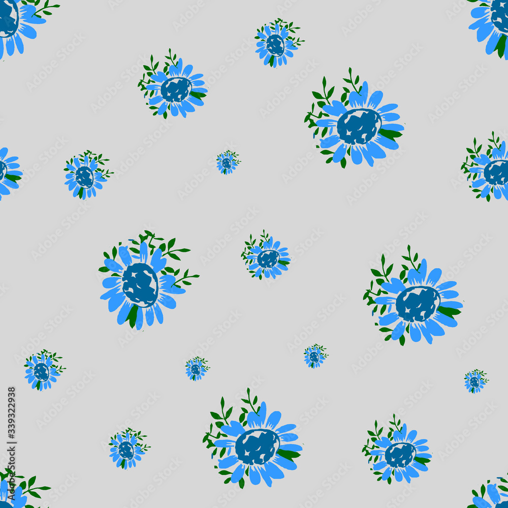 Abstract Seamless flower pattern with colorful background Abstract Seamless flower pattern with colorful background