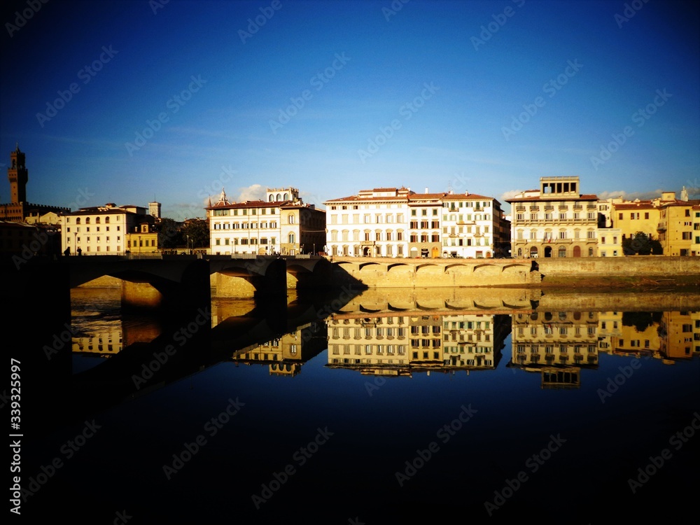 Firenze cityscape on the river