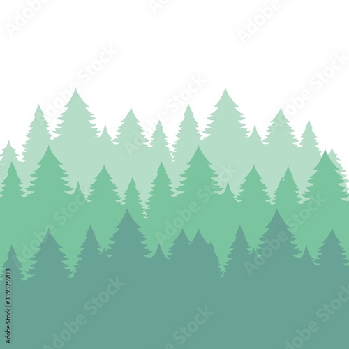Background of fir trees © Abundzu