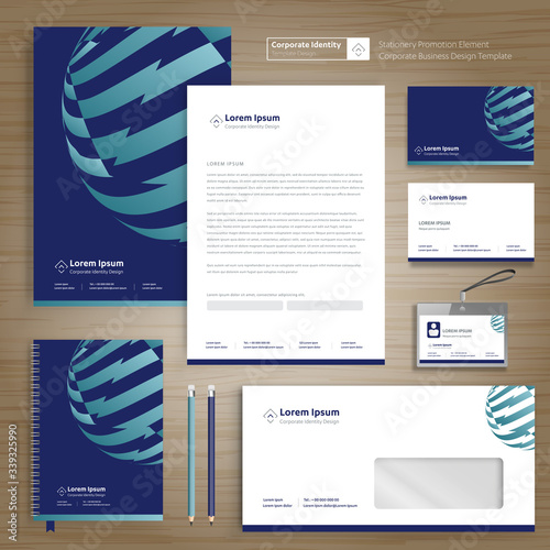 Corporate Business Identity template design stationery Vector abstract  background with memo Gift Items Color promotional souvenirs elements
