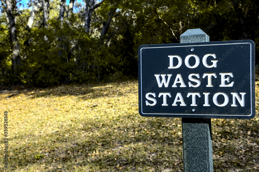 Dog Waste Station Sign