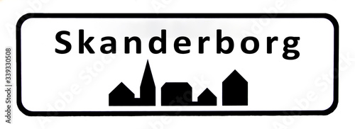 City sign of Skanderborg photo