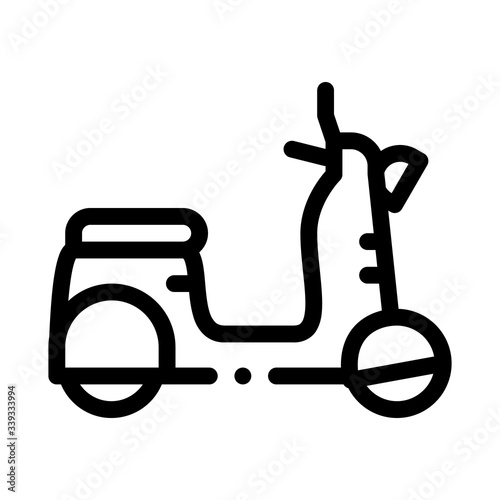 mobile motobike icon vector. mobile motobike sign. isolated contour symbol illustration