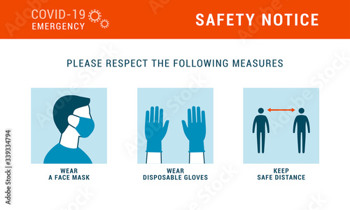 Coronavirus covid-19 safety measures