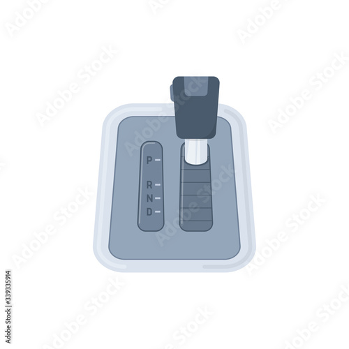 Car automatic transmission concept. Gearbox. Vector illustration