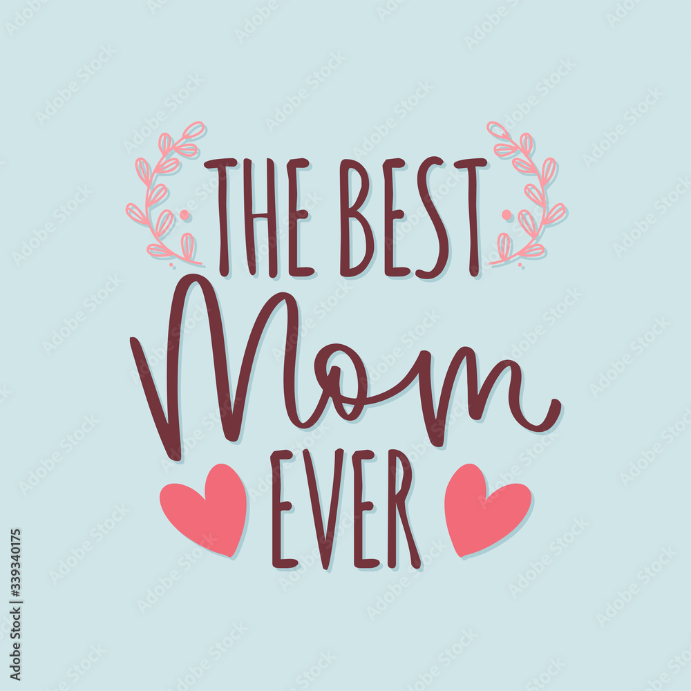 Poster for mom with text