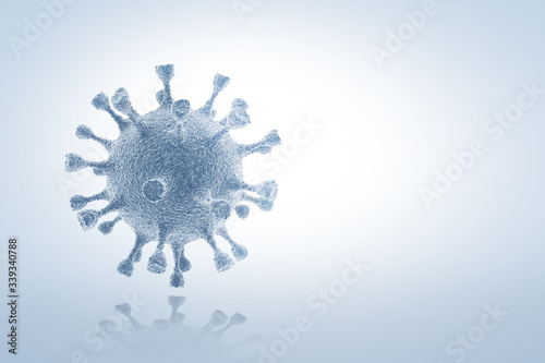 Coronavirus Scientific Background. 3D illustration