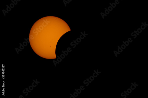 partial eclipse of the sun