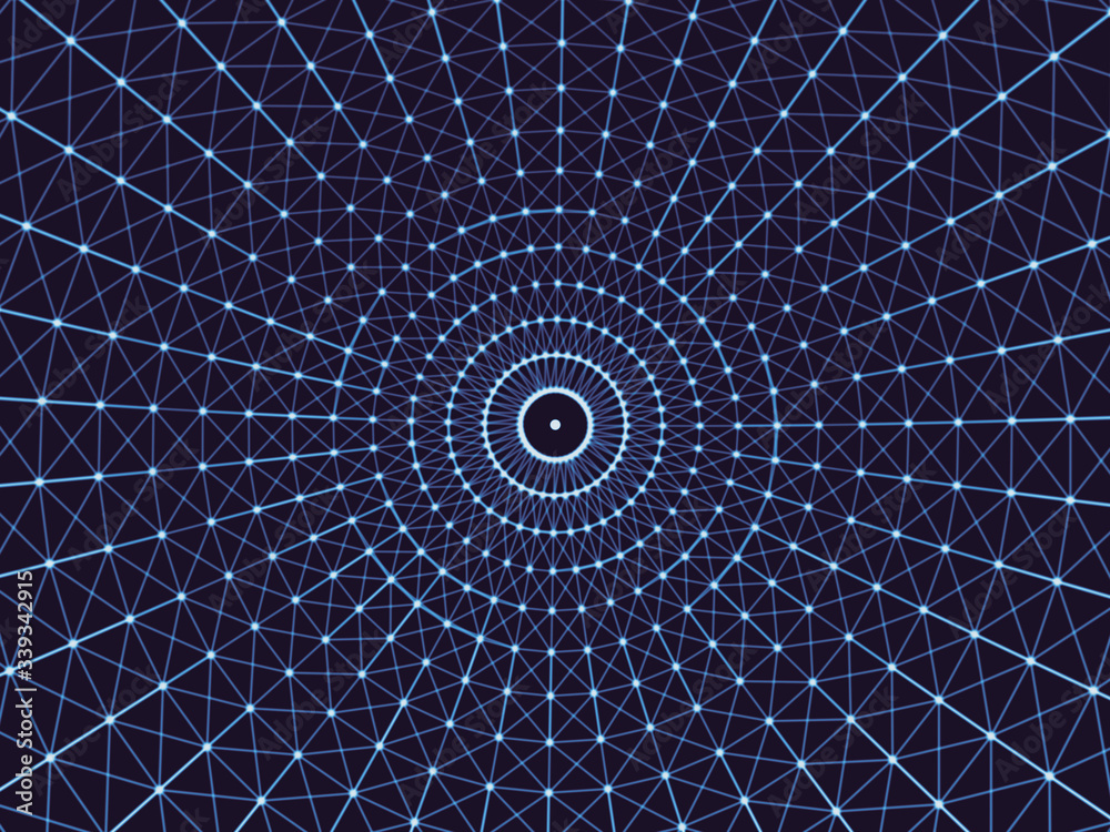 Fototapeta premium Abstract geometry surfaces, lines and points background, Used as digital wallpaper and technology background.