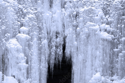 frozen waterfall cave upstate new york christman sanctuary