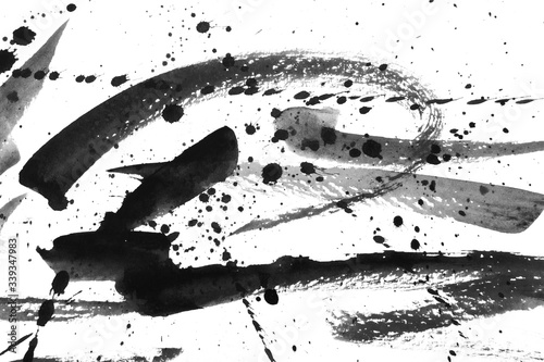 Abstract ink texture japan style, abstract ink background.