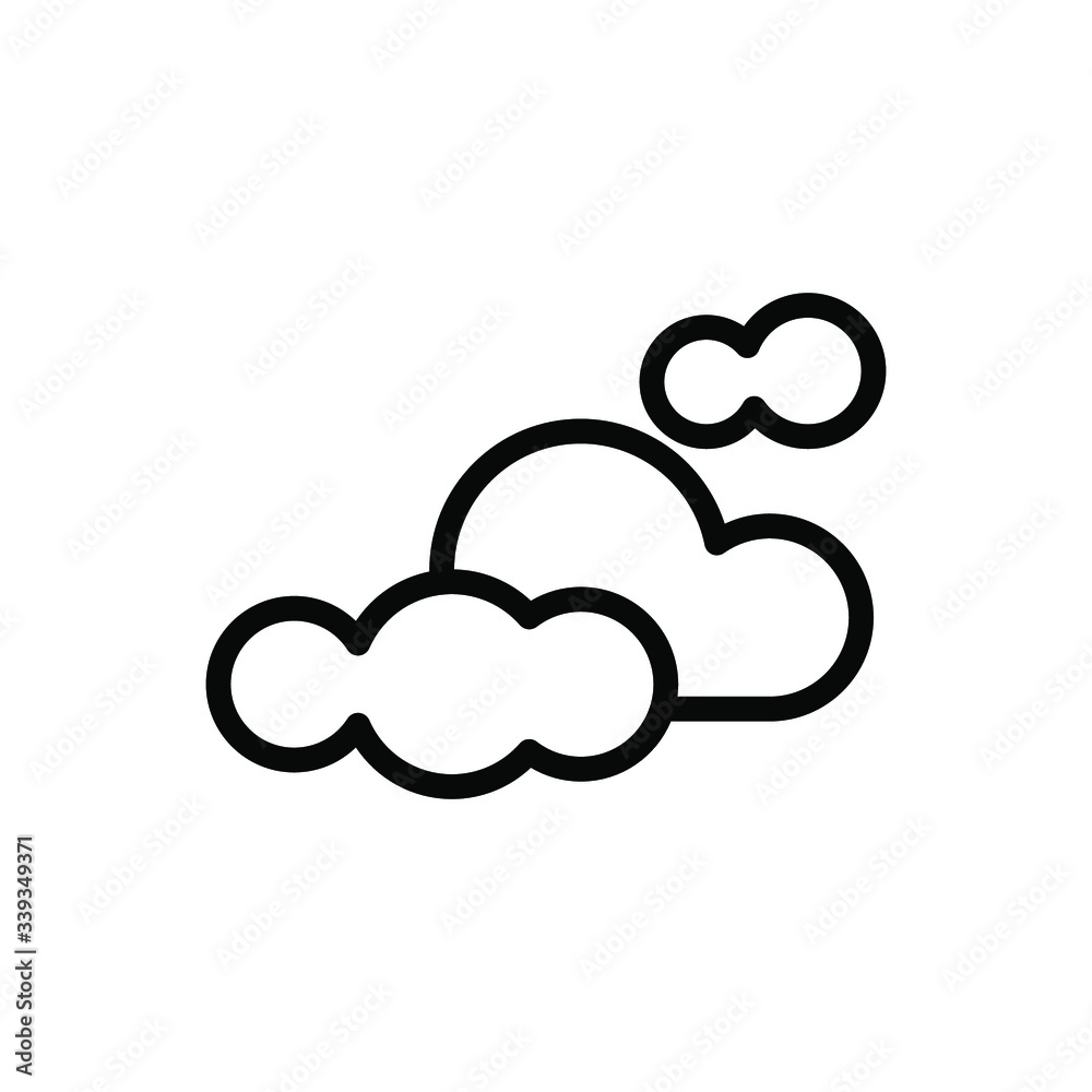 Cloudy icon template Cloudy icon template
