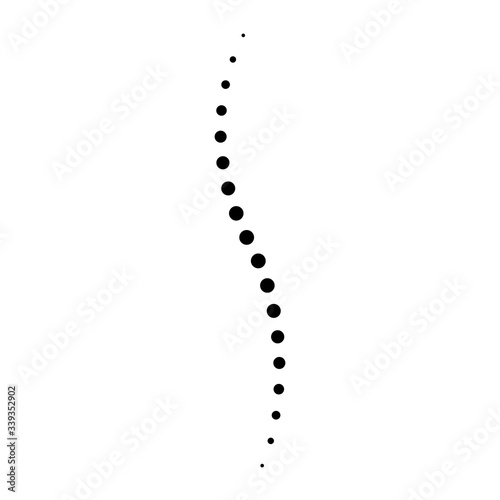 Spine diagnostic vector logo. Spinal cord vector icon