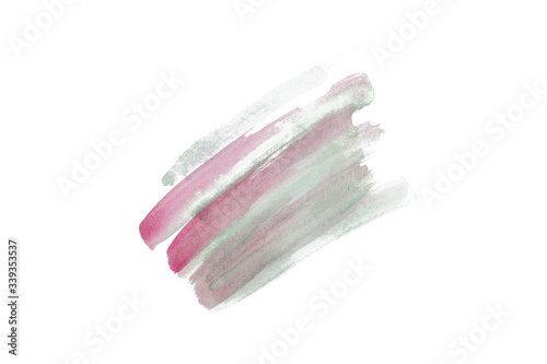 Abstract watercolor spot on white textured paper. Isolated. Hand-drawn background. Aquarelle brush stains on paper. For design, web, card, text, decoration, surfaces. Copy Space. Graffiti.
