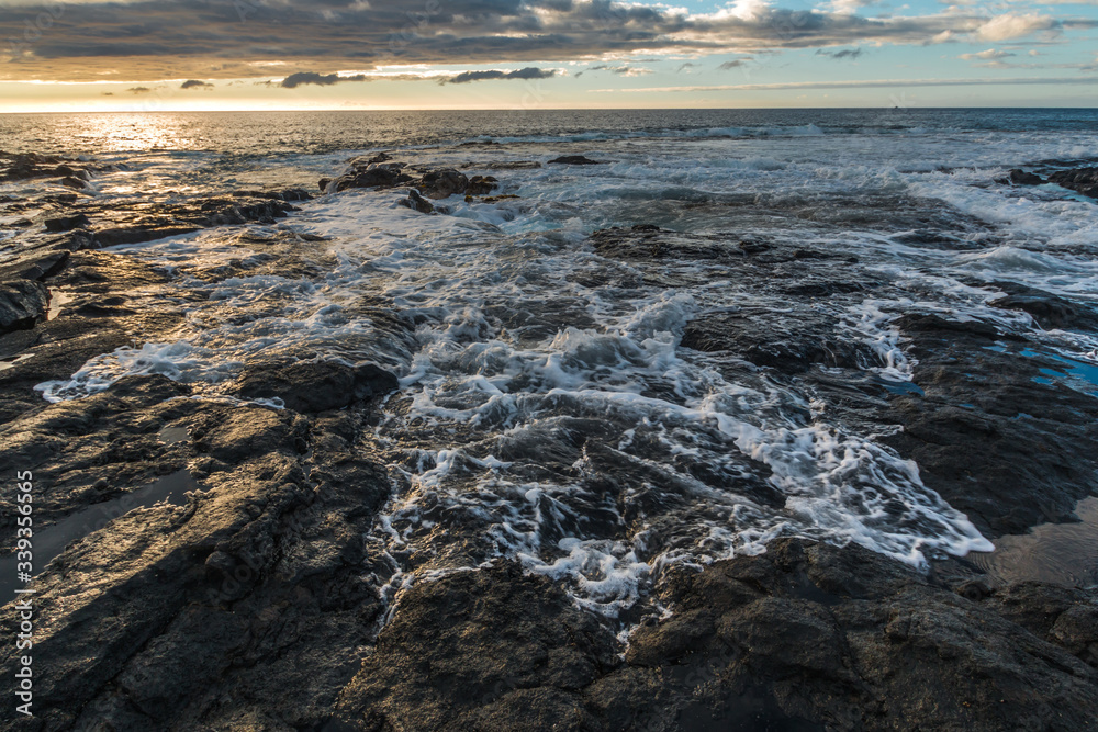 Pele's Well on The Kona Coast Of The Big Island of Hawaii, Hawaii, USA