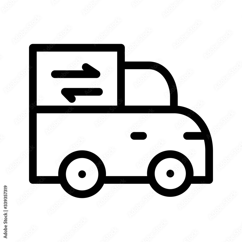 Fast delivery icon. Cargo shipping symbol. Flat icon design for perfect web and mobile e-commerce apps.