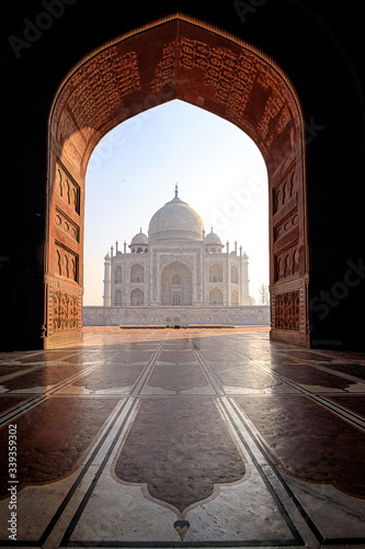Taj Mahal Agra India. Wonders of the world.