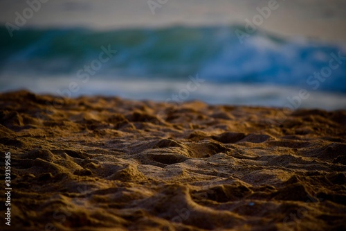 Sand in the beach