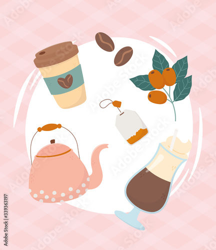 coffee time, teapot coffee tea takeaway cup fresh beverage