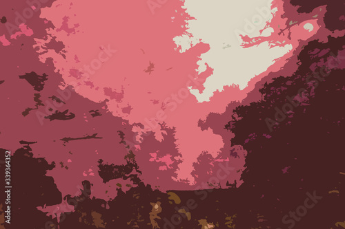 Abstract unique irregular soft splash and stroke colorful background