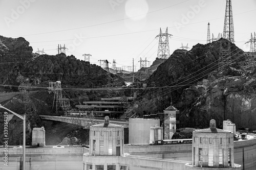 Transformers of the Hoover Dam in the Colorado River
