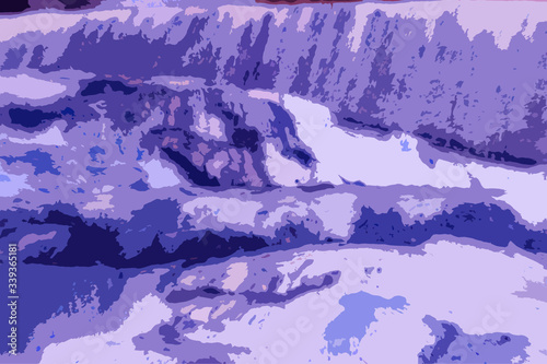Abstract unique irregular soft splash and stroke colorful background