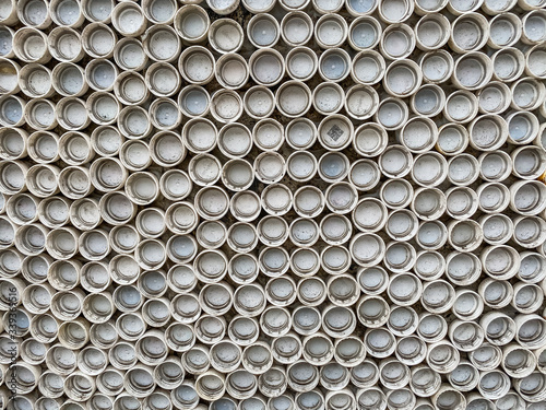 abstract background of white Bottle cap