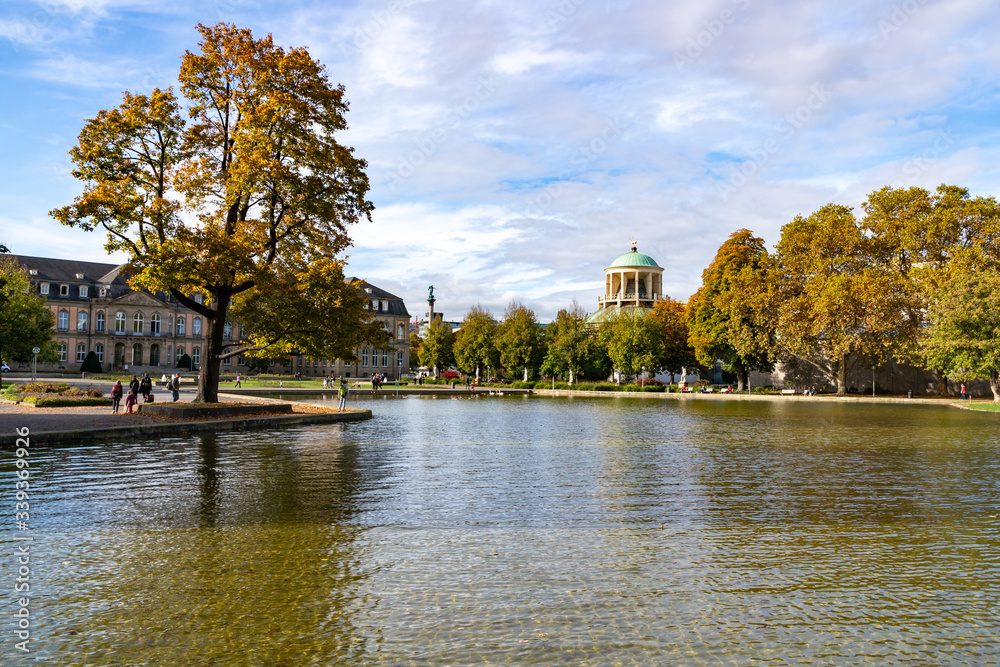 Lake and trees at Eckensee park