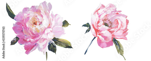 
Hand painted flowers